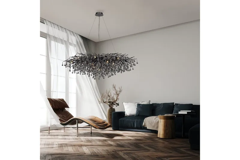 Istapp Paul Neuhaus Krona - Black - Belysning - Lampor & belysning inomhus - Taklampa & takbelysning - Kristallkrona & takkrona