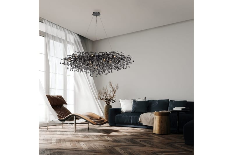 Istapp Paul Neuhaus Krona - Black - Belysning - Lampor & belysning inomhus - Taklampa & takbelysning - Kristallkrona & takkrona