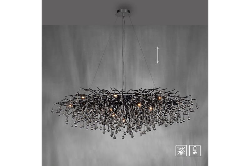 Istapp Paul Neuhaus Krona - Black - Belysning - Lampor & belysning inomhus - Taklampa & takbelysning - Kristallkrona & takkrona