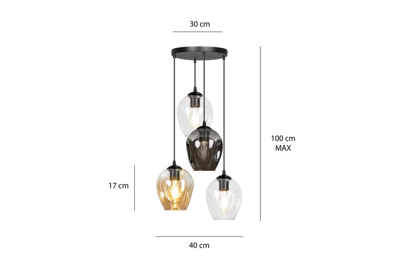 Istar 4 Premium Mix pendel - Scandinavian Choice - Taklampa sovrum - Kökslampa & taklampa kök - Hall lampa - Fönsterlampa - Pendellampa & hänglampa - Taklampa vardagsrum - Fönsterlampa hängande - Taklampa & takbelysning