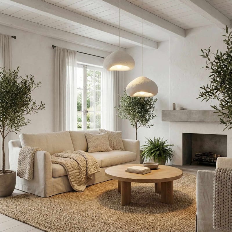 Kaolins Pendellampa - Vit - Belysning - Lampor & belysning inomhus - Taklampa & takbelysning - Kristallkrona & takkrona