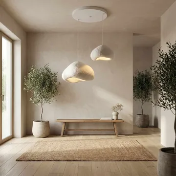 Kaolins Pendellampa - Vit - Belysning - Lampor & belysning inomhus - Taklampa & takbelysning - Kristallkrona & takkrona