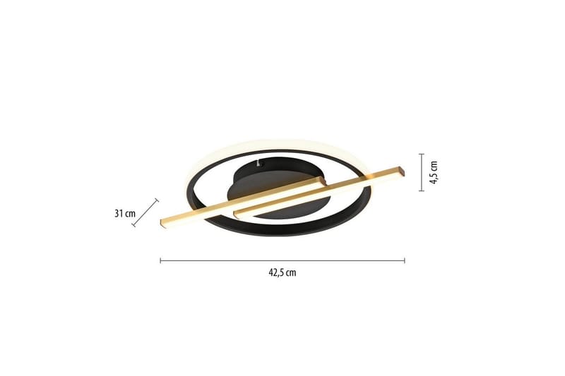 Korsa Just Light Taklampa - Brass - Belysning - Lampor & belysning inomhus - Taklampa & takbelysning - Takplafond