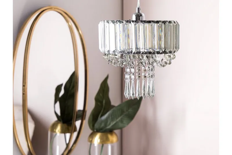 Adorn Ljuskrona 24 cm - Transparent - Belysning - Lampor & belysning inomhus - Taklampa & takbelysning - Kristallkrona & takkrona