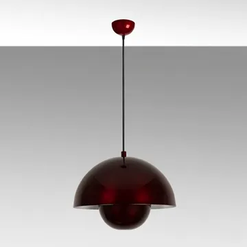 Eylul Pendellampa - Vinröd - Belysning - Lampor & belysning inomhus - Taklampa & takbelysning - Kristallkrona & takkrona