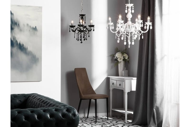 Kalang Ljuskrona 50 cm - Svart - Belysning - Lampor & belysning inomhus - Taklampa & takbelysning - Kristallkrona & takkrona