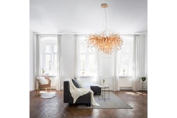 Kristallkrona Salitre 50x100 cm - Mässing - Belysning - Lampor & belysning inomhus - Taklampa & takbelysning - Kristallkrona & takkrona