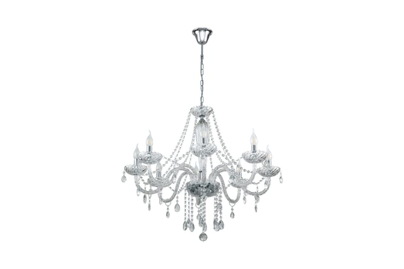 Ljuskrona Basilano 8L Glas/Klar/Glas - Kristallkrona & takkrona - Taklampa & takbelysning - Hall lampa