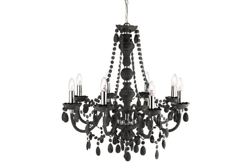 Takkrona Marie Therese 74 cm Dimbar 8 Lampor Grå - Kristallkrona & takkrona - Hall lampa - Taklampa & takbelysning