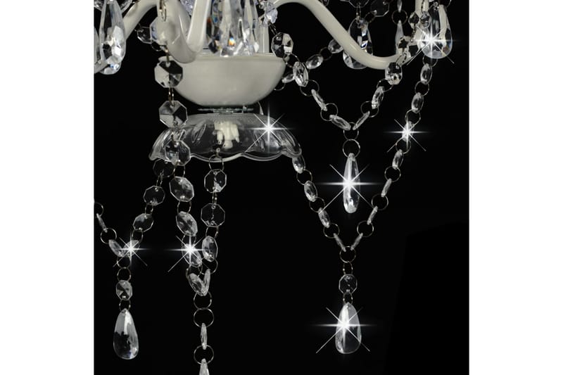 Takkrona med pärlor vit rund 3xE14 - be Basic - Kristallkrona & takkrona - Hall lampa - Taklampa & takbelysning