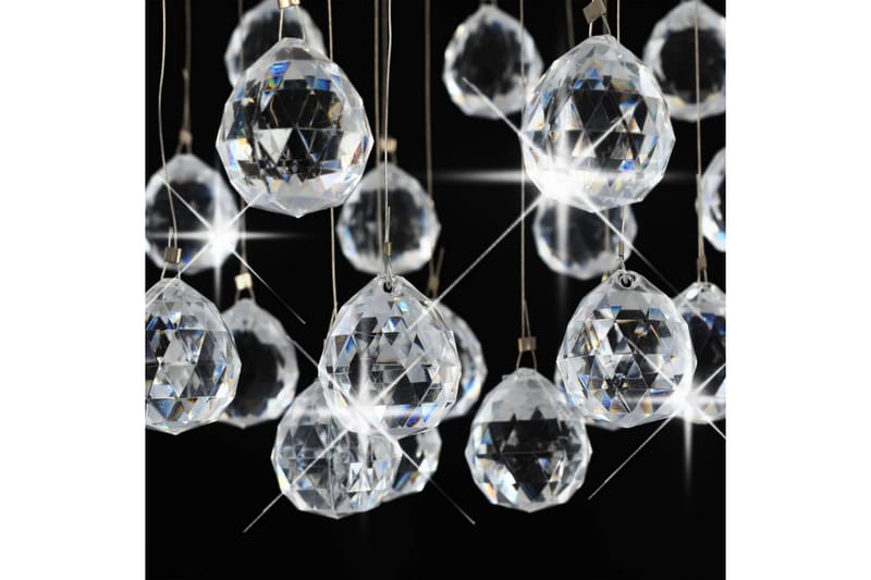 Taklampa med kristallpärlor silver sfär 3xG9-lampor - Silver - Hall lampa - Kristallkrona & takkrona - Taklampa & takbelysning