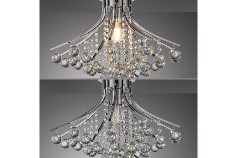 Kulunka Just Light Krona - Chrome - Belysning - Lampor & belysning inomhus - Taklampa & takbelysning - Kristallkrona & takkrona