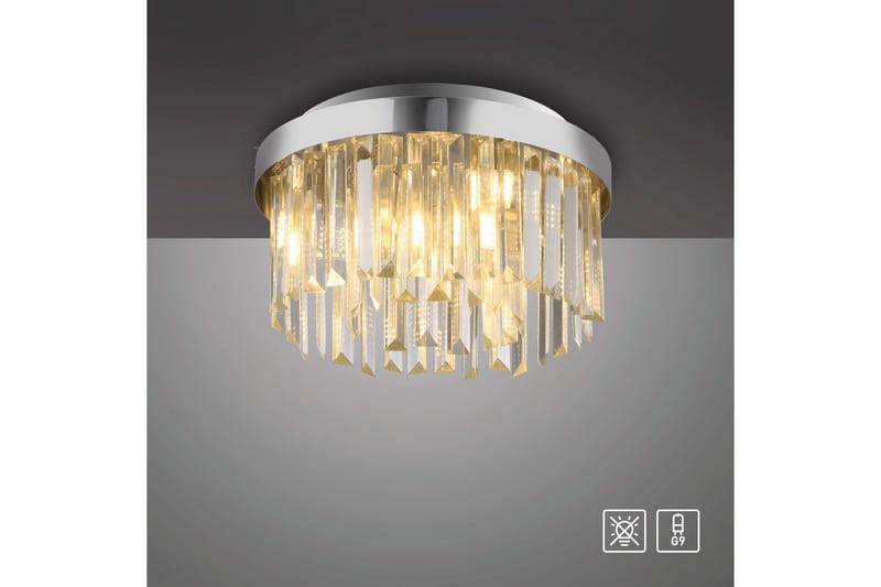 Kulunka Just Light Krona - Chrome - Belysning - Lampor & belysning inomhus - Taklampa & takbelysning - Kristallkrona & takkrona