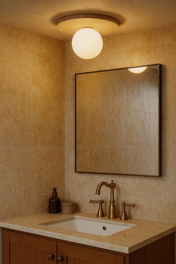 Kummer Taklampa - Beige Och Vit - Belysning - Lampor & belysning inomhus - Taklampa & takbelysning - Kristallkrona & takkrona