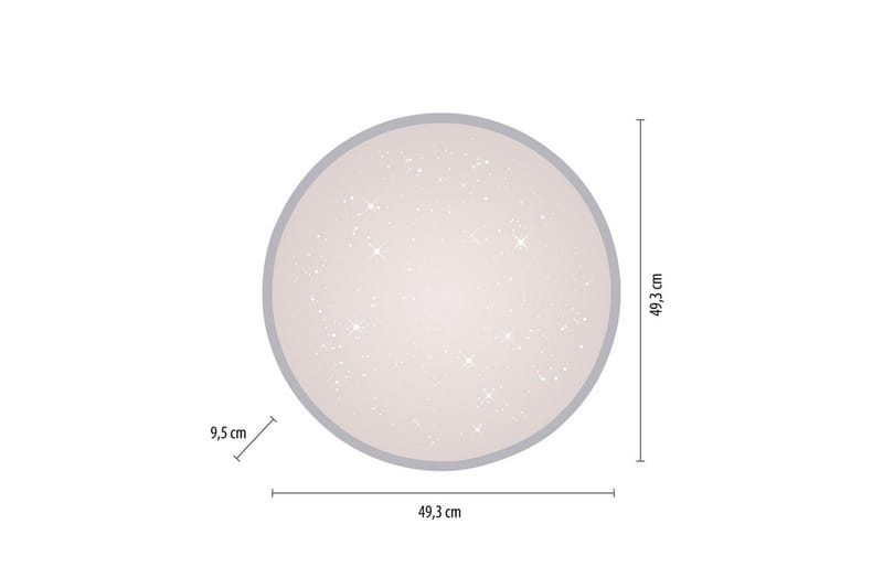 Kyle Just Light Taklampa - Silver - Belysning - Lampor & belysning inomhus - Taklampa & takbelysning - Takplafond