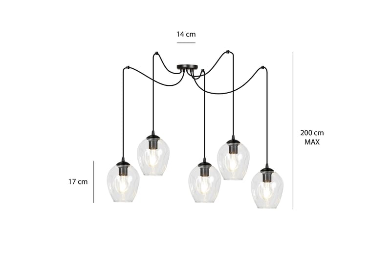 Level 5 pendel Transparent - Scandinavian Choice - Taklampa sovrum - Kökslampa & taklampa kök - Hall lampa - Fönsterlampa - Pendellampa & hänglampa - Taklampa vardagsrum - Fönsterlampa hängande - Taklampa & takbelysning