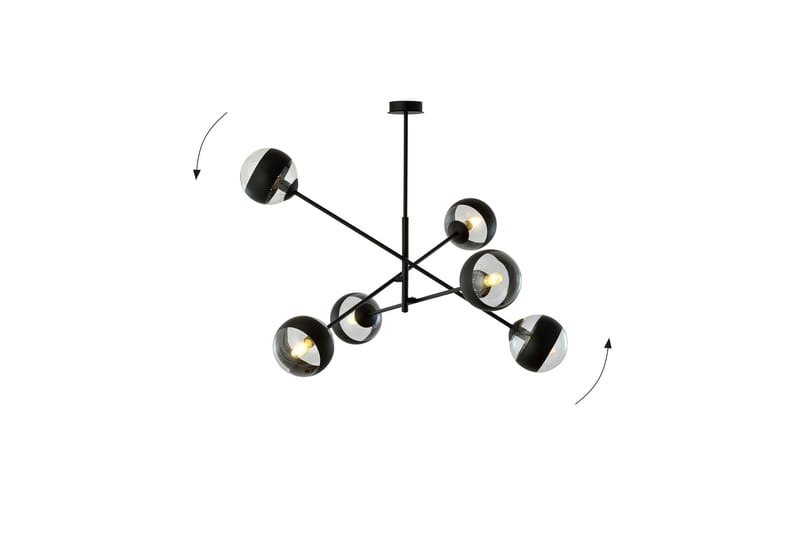 Linear 6 pendel Svart - Scandinavian Choice - Taklampa sovrum - Kökslampa & taklampa kök - Hall lampa - Fönsterlampa - Pendellampa & hänglampa - Taklampa vardagsrum - Fönsterlampa hängande - Taklampa & takbelysning