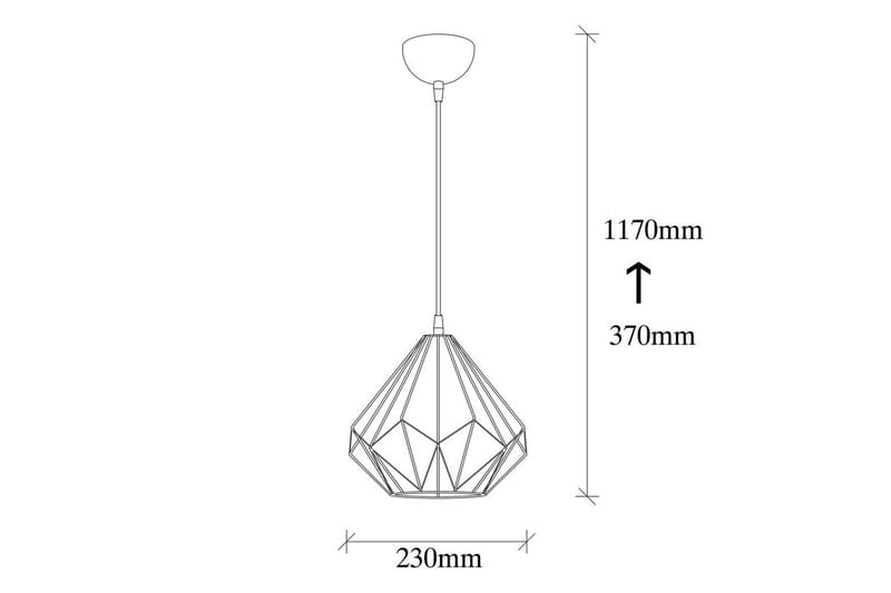 Ljuskrona Almasi Single Svart - Svart - Belysning - Lampor & belysning inomhus - Taklampa & takbelysning - Kökslampa & taklampa kök