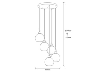 Ljuskrona Balra Rök - Mörkgrå - Belysning - Lampor & belysning inomhus - Taklampa & takbelysning - Kökslampa & taklampa kök