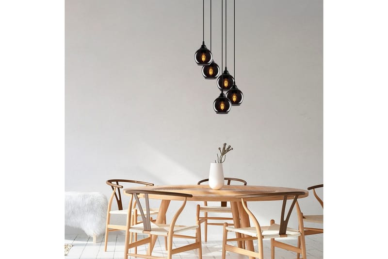 Ljuskrona Balra Rök - Mörkgrå - Belysning - Lampor & belysning inomhus - Taklampa & takbelysning - Kökslampa & taklampa kök