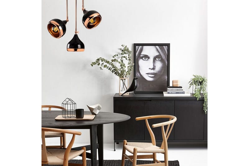 Ljuskrona Beloulfield Svart / Koppar - Koppar/Svart - Belysning - Lampor & belysning inomhus - Taklampa & takbelysning - Kökslampa & taklampa kök