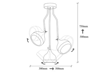 Ljuskrona Beloulfield Svart / Koppar - Koppar/Svart - Belysning - Lampor & belysning inomhus - Taklampa & takbelysning - Kökslampa & taklampa kök