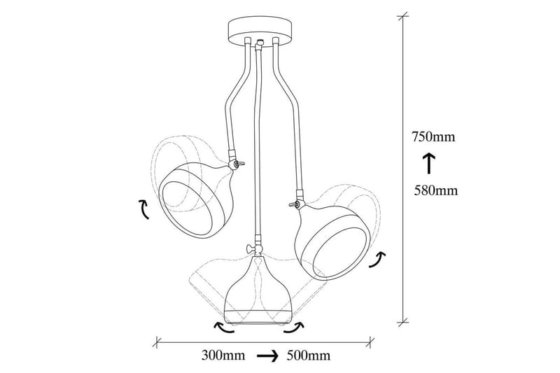 Ljuskrona Beloulfield Svart / Koppar - Koppar/Svart - Belysning - Lampor & belysning inomhus - Taklampa & takbelysning - Kökslampa & taklampa kök