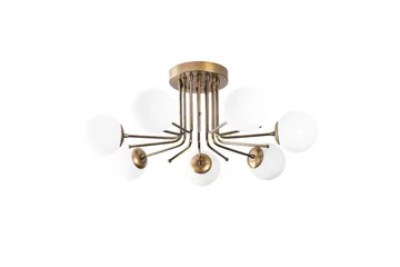 Ljuskrona Bhika Masafumie Sju Rany / Vit - Guld/Vit - Belysning - Lampor & belysning inomhus - Taklampa & takbelysning - Takplafond