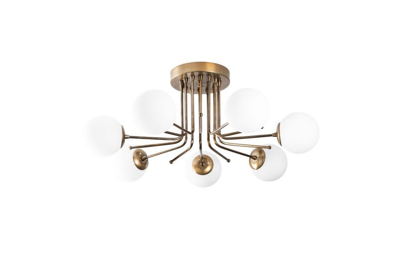 Ljuskrona Bhika Masafumie Sju Rany / Vit - Guld/Vit - Belysning - Lampor & belysning inomhus - Taklampa & takbelysning - Takplafond