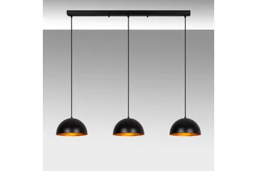 Ljuskrona Brena Svart Tre Uttag - 140 x 30 x 111 cm - Belysning - Lampor & belysning inomhus - Taklampa & takbelysning - Kökslampa & taklampa kök