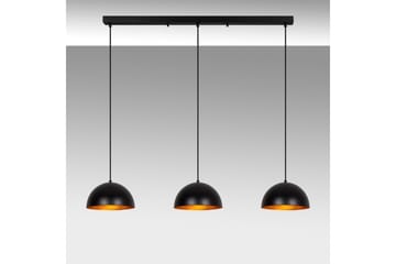 Ljuskrona Brena Svart Tre Uttag - 140 x 30 x 111 cm - Belysning - Lampor & belysning inomhus - Taklampa & takbelysning - Kökslampa & taklampa kök