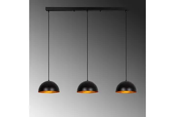 Ljuskrona Brena Svart Tre Uttag - 140 x 30 x 111 cm - Belysning - Lampor & belysning inomhus - Taklampa & takbelysning - Kökslampa & taklampa kök