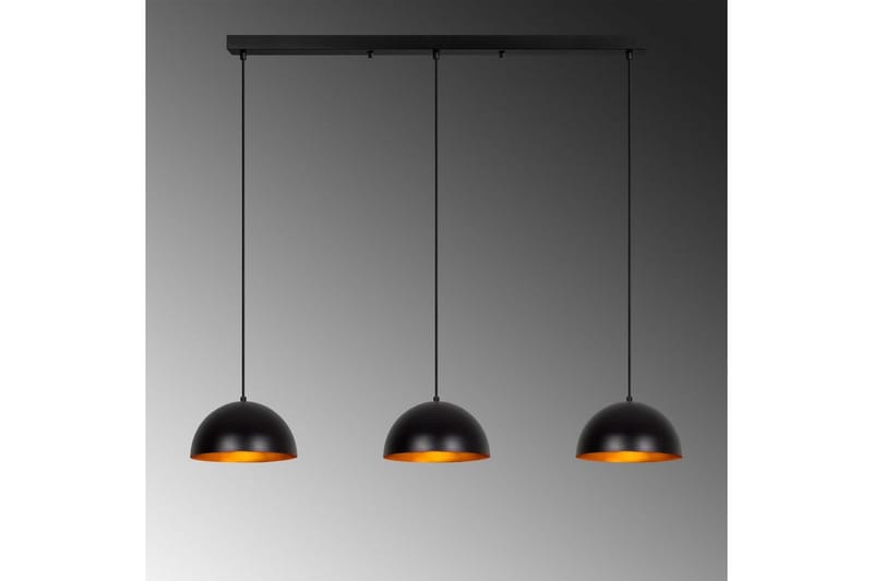 Ljuskrona Brena Svart Tre Uttag - 140 x 30 x 111 cm - Belysning - Lampor & belysning inomhus - Taklampa & takbelysning - Kökslampa & taklampa kök