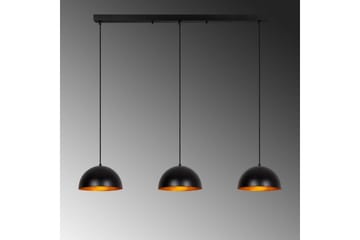 Ljuskrona Brena Svart Tre Uttag - 140 x 30 x 111 cm - Belysning - Lampor & belysning inomhus - Taklampa & takbelysning - Kökslampa & taklampa kök