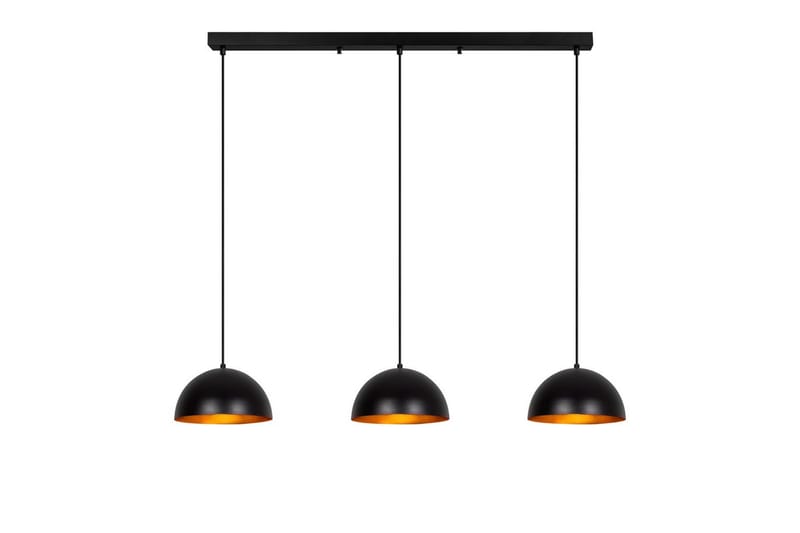 Ljuskrona Brena Svart Tre Uttag - 140 x 30 x 111 cm - Belysning - Lampor & belysning inomhus - Taklampa & takbelysning - Kökslampa & taklampa kök