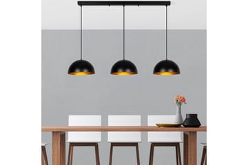 Ljuskrona Brena Svart Tre Uttag - 145 x 40 x 116 cm - Belysning - Lampor & belysning inomhus - Taklampa & takbelysning - Kökslampa & taklampa kök