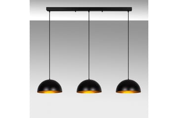 Ljuskrona Brena Svart Tre Uttag - 145 x 40 x 116 cm - Belysning - Lampor & belysning inomhus - Taklampa & takbelysning - Kökslampa & taklampa kök