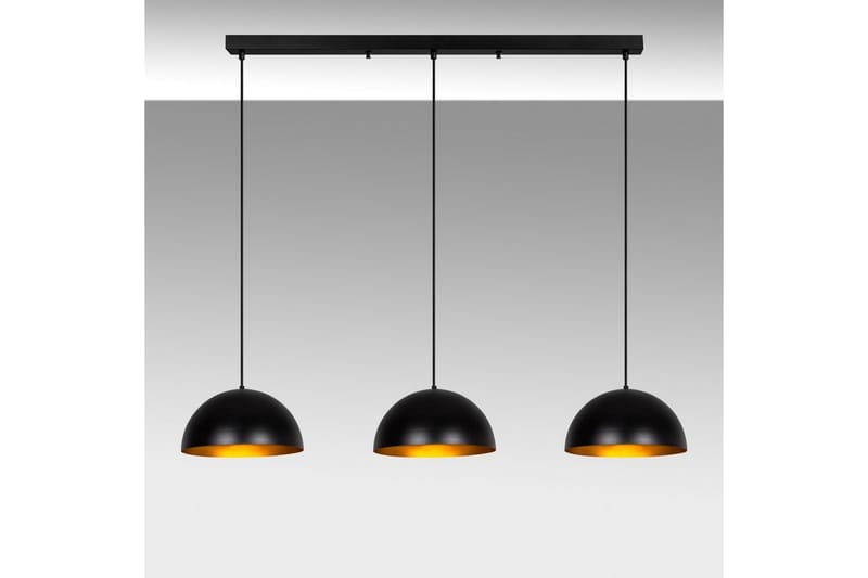 Ljuskrona Brena Svart Tre Uttag - 145 x 40 x 116 cm - Belysning - Lampor & belysning inomhus - Taklampa & takbelysning - Kökslampa & taklampa kök