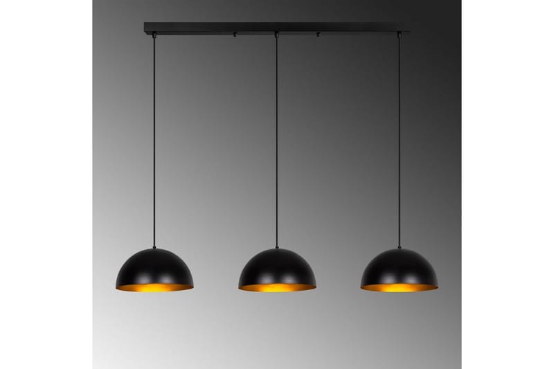 Ljuskrona Brena Svart Tre Uttag - 145 x 40 x 116 cm - Belysning - Lampor & belysning inomhus - Taklampa & takbelysning - Kökslampa & taklampa kök