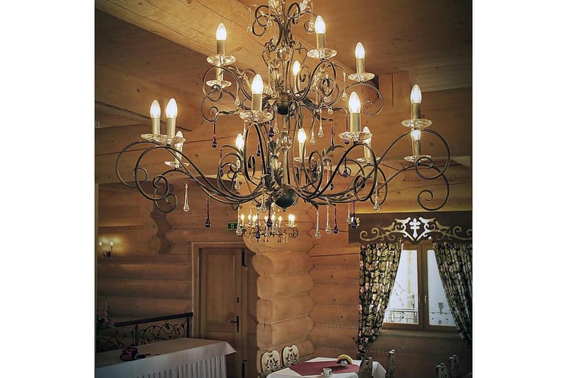 Ljuskrona Elstead Lighting Amarilli 1250x1250x990 mm - 1250x1250x990 mm - Belysning - Lampor & belysning inomhus - Taklampa & takbelysning - Kristallkrona & takkrona
