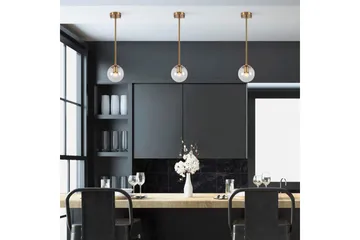 Ljuskrona Elzar Lång Vintage Transparent - Vintage Transparent - Belysning - Lampor & belysning inomhus - Taklampa & takbelysning - Kökslampa & taklampa kök