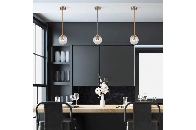 Ljuskrona Elzar Lång Vintage Transparent - Vintage Transparent - Belysning - Lampor & belysning inomhus - Taklampa & takbelysning - Kökslampa & taklampa kök