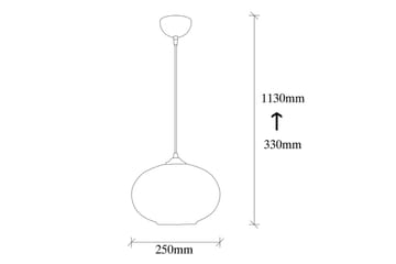 Ljuskrona Jeba Enkelt Svart / Honung - Svart - Belysning - Lampor & belysning inomhus - Taklampa & takbelysning - Kökslampa & taklampa kök
