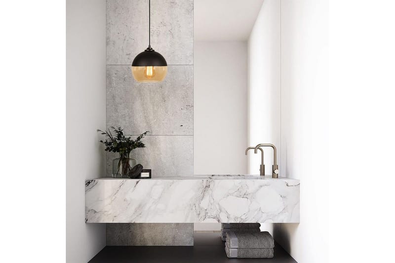 Ljuskrona Jebax Enkelt Svart / Honung - Svart - Belysning - Lampor & belysning inomhus - Taklampa & takbelysning - Kökslampa & taklampa kök