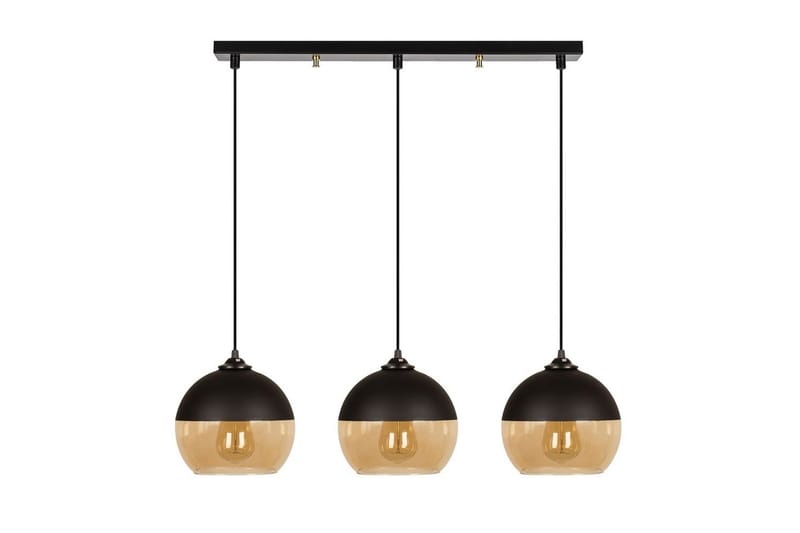 Ljuskrona Jebax Tre Svart / Honung - Guld/Svart - Belysning - Lampor & belysning inomhus - Taklampa & takbelysning - Kökslampa & taklampa kök
