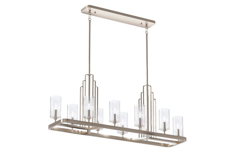 Ljuskrona Kichler Kimrose 1137x449x325 mm, Polerad Nickel - 1137x449x325 mm, Polerad Nickel - Belysning - Lampor & belysning inomhus - Taklampa & takbelysning - Kristallkrona & takkrona