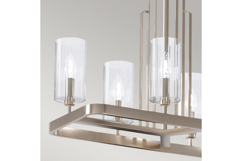 Ljuskrona Kichler Kimrose 1137x449x325 mm, Polerad Nickel - 1137x449x325 mm, Polerad Nickel - Belysning - Lampor & belysning inomhus - Taklampa & takbelysning - Kristallkrona & takkrona