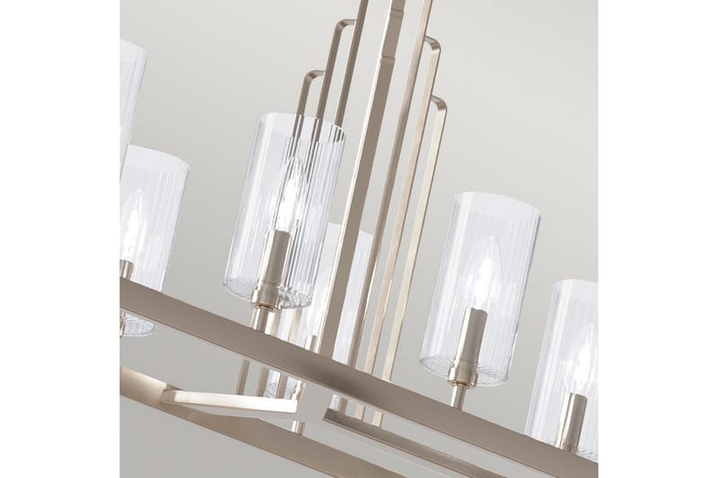 Ljuskrona Kichler Kimrose 1137x449x325 mm, Polerad Nickel - 1137x449x325 mm, Polerad Nickel - Belysning - Lampor & belysning inomhus - Taklampa & takbelysning - Kristallkrona & takkrona