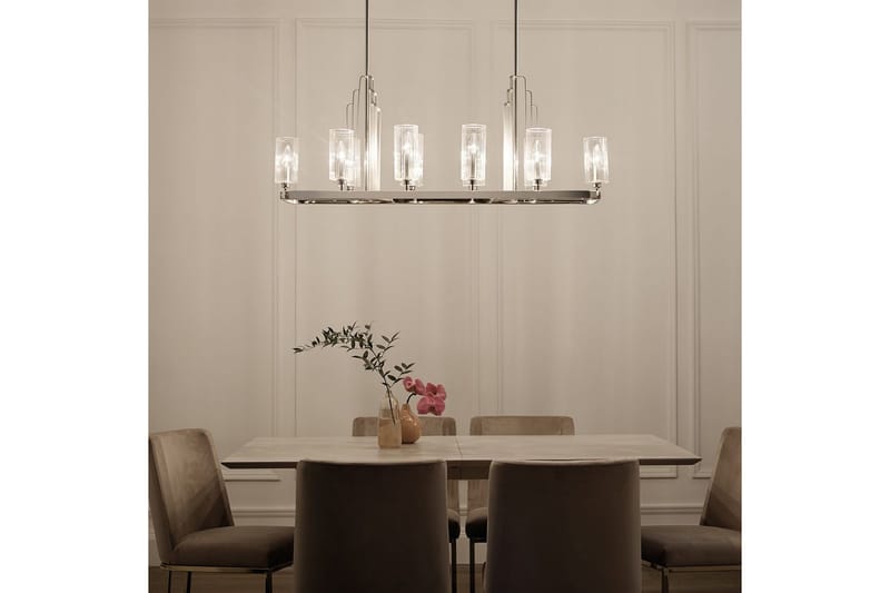 Ljuskrona Kichler Kimrose 1137x449x325 mm, Polerad Nickel - 1137x449x325 mm, Polerad Nickel - Belysning - Lampor & belysning inomhus - Taklampa & takbelysning - Kristallkrona & takkrona