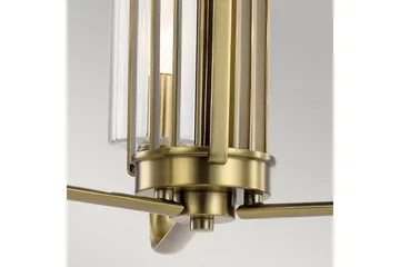 Ljuskrona Kichler Kimrose 374x459 mm, Borstad naturlig mässing - 374x459 mm, Borstad naturlig mässing - Belysning - Lampor & belysning inomhus - Taklampa & takbelysning - Kristallkrona & takkrona